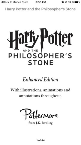 harry potter enhanced ibooks download